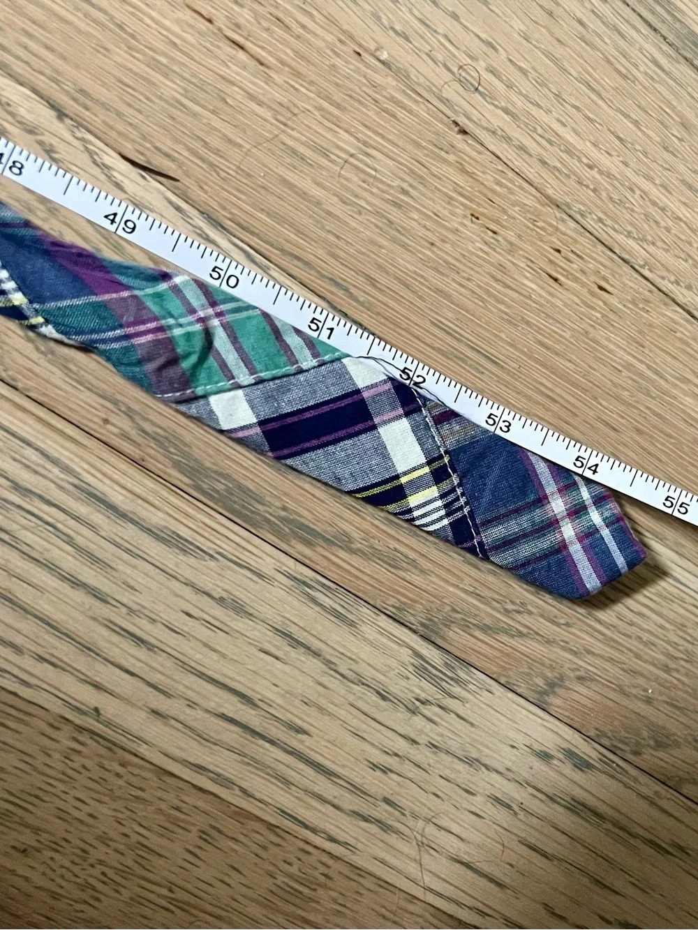 J.Crew Boys' summer plaid patchwork tie / 52 / COVE MULTI. 100% cotton.